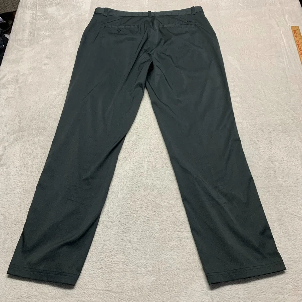 NIKE Dri-Fit Tour Performance Black Golf Chino Pants Mens 36x32